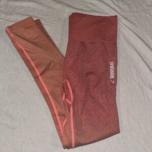 Peach ombré gymshark leggings